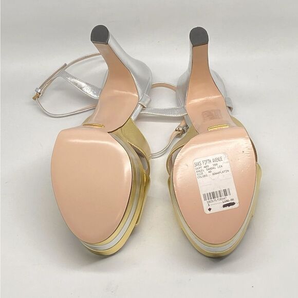 Gucci Women's Crisscross High Heel Platform Sandals size 40 - Picture 15 of 16